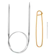 32" Circular Knitting Needles US 9/5.5mm Needles 5.51" Stainless Steel