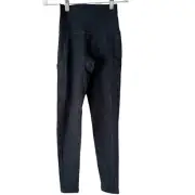 Offline By Aerie Hugger High Rise Leggings Navy Blue Space Dye Pockets XS NEW