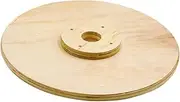 Kisangel Wood Bumper Plate for Rehabilitation Training Weight Plate for Strength Training Durable Wood Insert Strength Plate Material for Home Gym Use