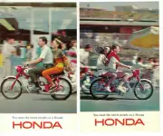 NOS Genuine Honda Vintage Dealer Sales Advertisement Cards (2) 1965-1969 CB160