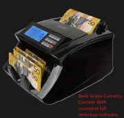 Automatic AUD Money Counter – Fast Cash Counting, Fake Note Detector, Display