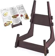 Honitra Cookbook Stand for Kitchen Counter, Eazy to Install Recipe Book Holder Stand, Wooden Cookbook Holder Stand, Space-Saving Cook Book Stand, Frosted Recipe Book Stand