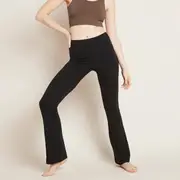 Boody Motivate High Waist Flare Pant - Black | Flora & Fauna AU