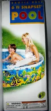 Vintage Intex The Wet Set Snapset Pool 6’ EXOTIC REEF Kids Collectable Rare 2010