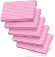 250-Pcs Pink Index Cards 3x5 Inch Ruled Lined Heavyweight Flash Cards Study Cards with Sturdy Cardstock Durable Flashcards Note Cards for Note Taking, Language Learning, School & Office Organization