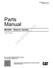 Caterpillar Cat Cat MH3059 Material Handler Parts Catalog Manual