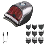 Hair Clippers Shortcut Self-Haircut Kit for Men, USB Rechargeable Cordless El...