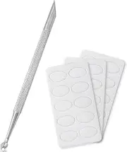 Stainless Steel Cuticle Pusher - 2-in-1 Nail Scraper Trimmer for Gel Nails Manicure Pedicure