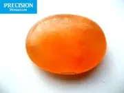 Orange Selenite Amulet Cabochon Gemstone Thumb Crystal Healing Worry Stone