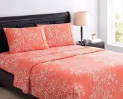 Full Size Sheets Set - Pure Microfiber 4 Piece Polyester Bed Sheets, Fitted
