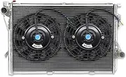 Aluminum Radiator + Fans ，Compatible With BMW 528i 540i 740i 740iL 750iL 850Ci L6 V8 V12 2.8L 4.0L 4.4L 5.0L 5.4L 1994-1999