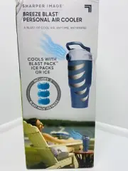 Breeze Blast Personal Air Cooler By Sharper Image Portable, New