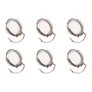 6x Teaology Stainless Steel Mesh Tea Strainer Ball Kitchen Utensil 5cm Silver
