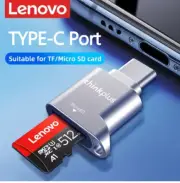 Lenovo Micro SD Card Reader USB Type C Memory Card USB Reader Adapter For PC/Tab