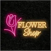 Sign Lamp Flower Shop Neon Sign LED Light Dimmable for Flowers Shop Business Hotel Wall Decor USB Powered Signs Illuminated Lamp(50cm)