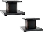 [OUUTMEE] 15CM(6 Inch) Wood Speaker Stands - Heavy Duty HiFi Speaker Stands for Home Theatre & Studio Monitors - Universal Floor Bookshelf Speaker Support with Sand-Fillable Design(Set of 2)