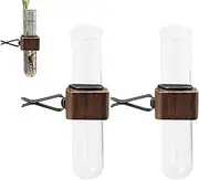 2 Pieces Car Flower Vase Vent Clip, Small Car Propagation Vase Vent Clip, Creative Auto Arranger Plant Vent Clamp, Funny Dashboard Decorative Flower Holder, Arranger Holder Glass Tube for Desktop