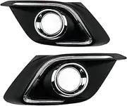 Foglights For Mazda 3 For Axela 2014 2015 2016 Foglight Car LED Turn Signal Light DRL Daytime Running Lights With Fog Lamp Hole Fog Lights Assembly(White and Yellow,B)