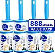 Lint Rollers for Pet Hair Extra Sticky, 888 Sheets Mega Value Set Lint Rollers f