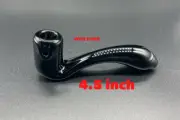 4.5 inch glass Gandalf Sherlock Tobacco Smoking pipe hand Pipe BLACK
