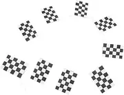 NULYLU String Racing String Flags Checkered Flag Banner Durable Race Car Decorations for Themed Events Photoshoots and Displays