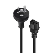 Alogic 1m Aus 3 Pin Wall Round Earth to C13Male Female Power Cables - MF-3PRC13-01