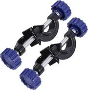 Gatuida Alloy Material Head Clamp Holder 2 Pack Blue Knob Clamp Holder for Lab and Home