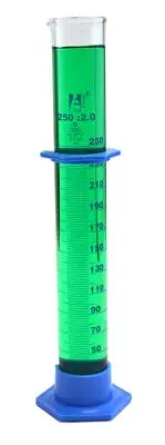 Eisco Labs 250mL Graduated Cylinder - Borosilicate Glass