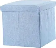 1pc Folding Storage Stool for Household Sundries Sky Storage Box High Bearing Multifunctional Footstool