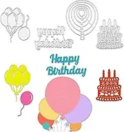 Die Cuts for Card Making Happy Birthday Stencil Happy Birthday Die Cuts Metal Die Cuts for Card Making Stamps and Dies for Card Making Card Making Supplies Craft Dies Stamps for Card Making DIY