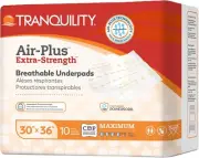 Tranquility AIR-Plus Extra-Strength Breathable Underpad, 30" x 36", Case of 40
