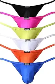 [iKingsky] Men's Modal G-String Underwear Sexy Pouch Y-Back Thong Panties