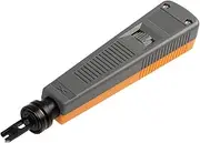 CAT5 CAT6 Punch Down Tool, Non Slip Grip, 2 in 1 Reversible Tip, Incisive Tool Head, Non Slip Handle for Network Wire Punching Repair