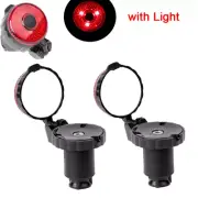 MTB Mountain Bike Rearview Rear View Mirror Bicycle Handlebar Convex with Light