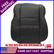 For 2012 2013 2014 2015 2016 Honda CR-V Driver Top Seat Cover Leather Black