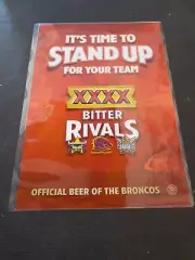 A4 XXXX STAND UP FOR YOUR TEAM BITTER RIVALS LAMINATED POSTER