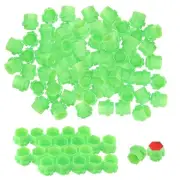 600Pcs Honeycomb Ink Caps, Plastic Green Ink Caps Honeycomb Shape, Anti-Rollo...