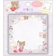 San-X Rilakkuma Kori-Kogu Jewel Cherry Sticky Memo Notes Post-it Pad Korilakkuma