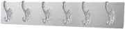 Acrylic Long Strip Hook Wall Mount Strong Adhesive Transparent No Drill Kitchen Bathroom Organizer 30g