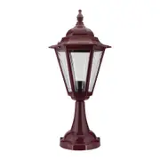Turin Pillar Light H565mm Burgundy Aluminium - 15496