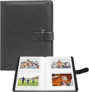 [VOVMOEYA] 80 Pocket Photo Album 3.5 x 4.5 Inch Camera Film Storage, For Polaroid Cameras, For Fujifilm Instax Wide 400/300/210 Slip In Photo Book Album 20-Page Holds 80 Pictures-Black
