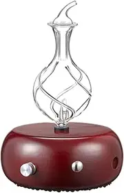 Nebulizing Pure Essential Oil Aromatherapy Diffuser, Premium Home & Professional Use, No Heat, No Water, No Plastic – Radiance by Organic Aromas … (Dark)