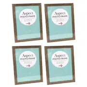 4x Unigift Aspect MDF/Glass A3 Picture/Photo Frame Wall Hanging Assorted