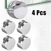 4x Glass Clamp Bathroom Mirror Clips Zinc Alloy Glass Clip Shelf Support Bracket