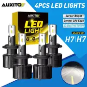 AUXITO LED H7&H7 Combo Headlight Bulbs Kit Low High Beam Fog Light White 6000K (for: Audi)