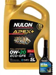 Nulon Apex+ 0W-20 ECO-GF6 Engine Oil 5L + Anti-Wear Treatment 300ml
