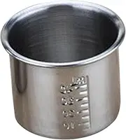 TENOL Medicine Cup Hospital Practical Stainless Steel Multi Purpose Stainless Steel Medicine Cup for Party Kitchen Bar Restaurant, 40 ml