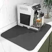20" x 16" Dish Drying Mats for Kitchen Counter, Coffee Machine Mat, Rapid Water Absorption. Stone Drying Mat Kitchen, Coffee Maker Mat for Countertops, for Coffee Machines, Coffee Pots, Dish Racks