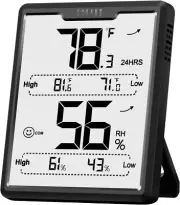 Upgraded Digital Hygrometer Room Thermometer Indoor, Humidity Meter with Large