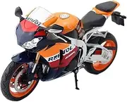 For HONDA CBR Fireblade Race 1/12 Cross-country Motorcycle Model Simulation Alloy Toys Street Motorcycle Model Series Adult Gifts(Yellow)
